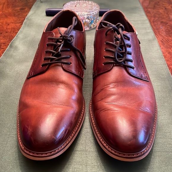 Bar III Shoes Mens Bar Iii Macys Leather Oxfords In Brown Leather
